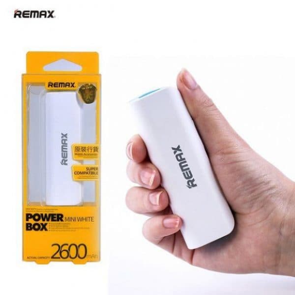 پاوربانک ریمکس مدل Mini White ظرفیت 2600 میلی آمپر
