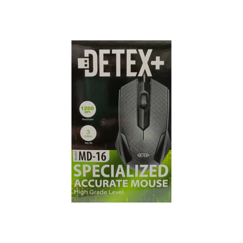 موس با سیم دتکس مدل + MD16 Detex