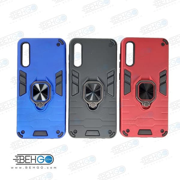 قاب گوشی a50/a30s/a50s قاب ضد ضربه a50s قاب هلدر دار گارد محافظ قاب پاپ سوکت دار مدل حلقه دار انگشتی هولدر مگنتی مدل بتمن ارمور اصلی مناسب a50 ،a30s و A50S کاور گوشی موبایل سامسونگ Anti Shock Anti Sho
