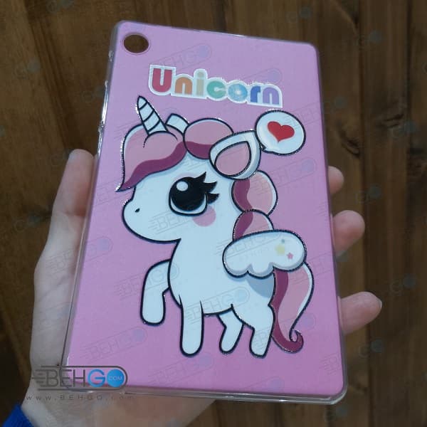 قاب تبلت هواوی t8 کاور تبلت هواوی میت پد تی 8 سایز 8 اینچ مدل طرح دار کارتونی کاور Animation cartoon Tablet Cover 8 inch HUAWEI MatePad T8 — تصویر ۸