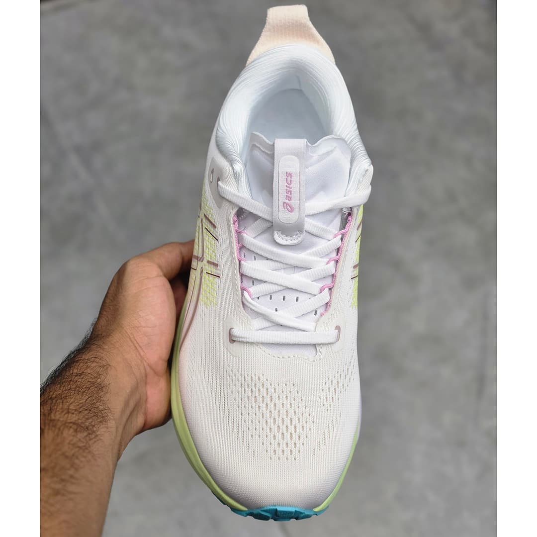 اسیکس ژل کایانو سفید لیمویی صورتی آبی ASICS GEL — تصویر ۳