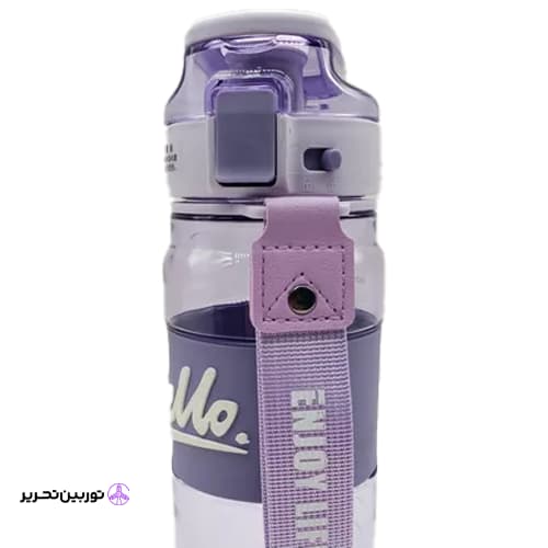 قمقمه 860ml دور سیلیکونی hello — تصویر ۲