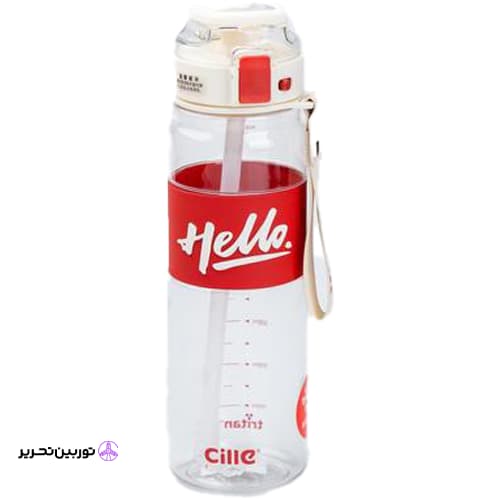 قمقمه 860ml دور سیلیکونی hello