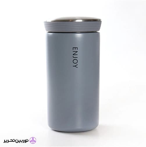 ماگ سفری مدل Enjoy گنجایش 0.35 لیتر – نقره‌ای