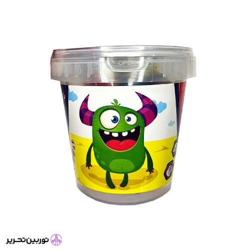 خمیر بازی 10رنگ سطلی لوکی
