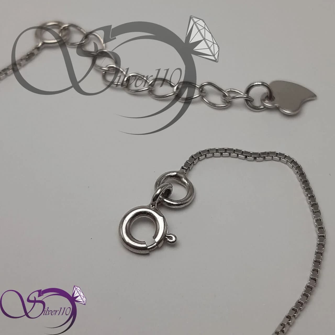 دستبند نقره زنانه چنل کد 11302 — تصویر ۳