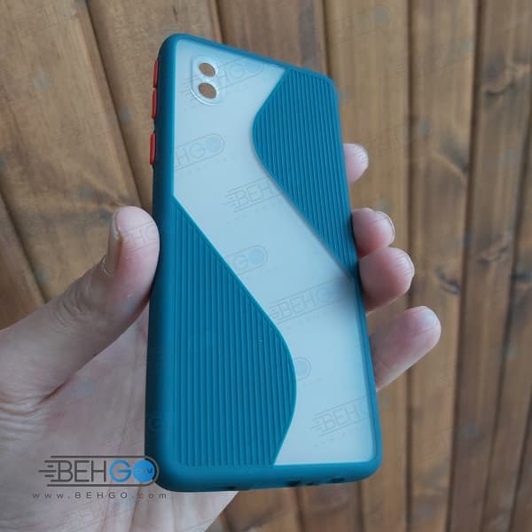 قاب گوشی سامسونگ a01 CORE کاور جدید 2021 با محافظ لنز دوربین قاب New 2021 Case For Samsung Galaxy A01 core — تصویر ۳