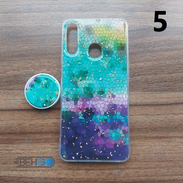 قاب گوشی سامسونگ A20S کاور Samsung A20S دخترانه پاپ سوکت فانتزی مدل رنگین کمان گارد محافظ آ بیست اس مناسب fantasy case with popsocket for Samsung Galaxy A20S — تصویر ۲
