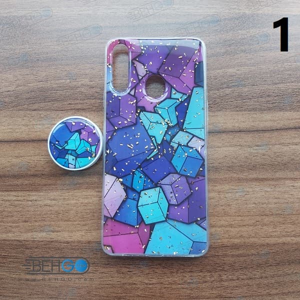 قاب گوشی سامسونگ A20S کاور Samsung A20S دخترانه پاپ سوکت فانتزی مدل رنگین کمان گارد محافظ آ بیست اس مناسب fantasy case with popsocket for Samsung Galaxy A20S — تصویر ۴
