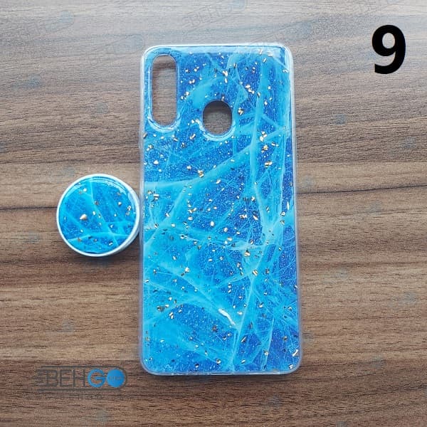 قاب گوشی سامسونگ A20S کاور Samsung A20S دخترانه پاپ سوکت فانتزی مدل رنگین کمان گارد محافظ آ بیست اس مناسب fantasy case with popsocket for Samsung Galaxy A20S — تصویر ۳