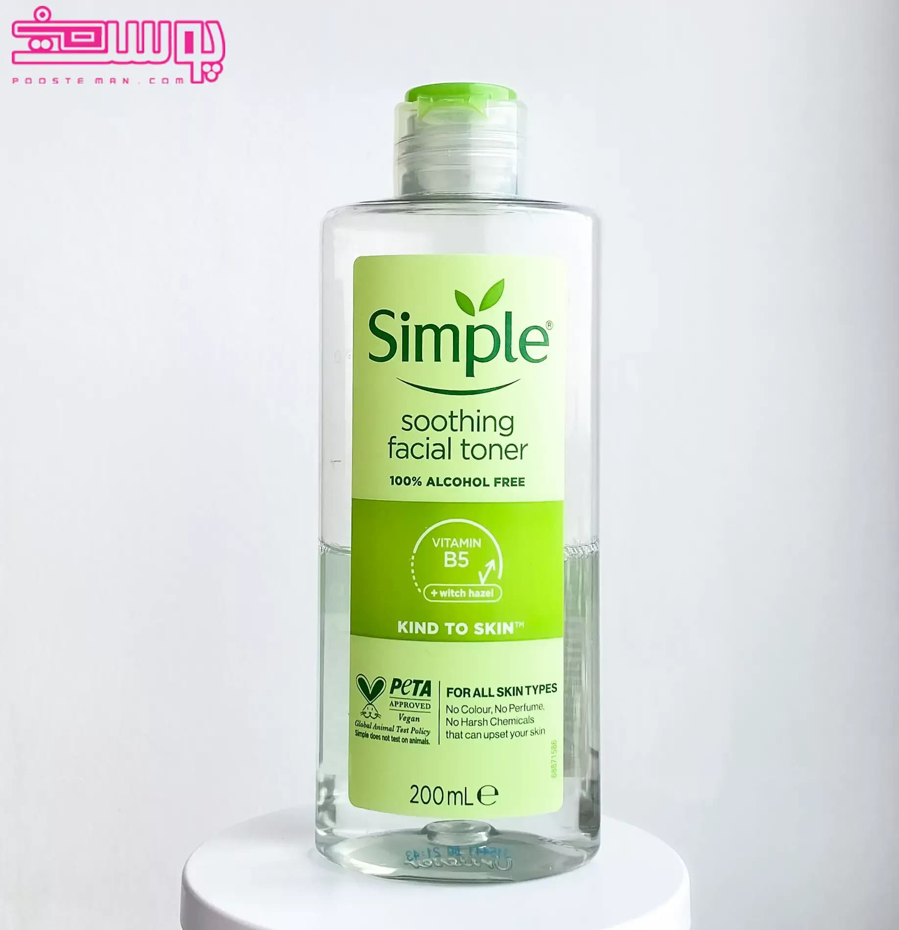 تونر سیمپل مدل Soothing حجم 200ml — تصویر ۳