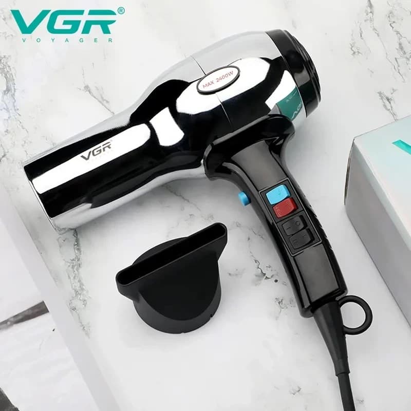 سشوار حرفه ای بدنه استیل وی جی آر VGR V-465 (x) — تصویر ۲