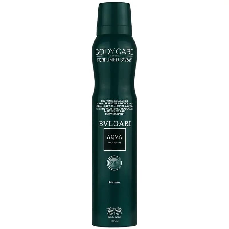 اسپری مردانه بادی کر رایحه آکوا بولگاری (AQVA BVLGARI) حجم 200 میل