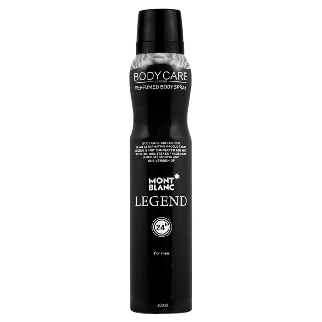 اسپری مردانه بادی کر BODY CARE مدل مونت بلنک MONT BLANC حجم 200 میلی لیتر