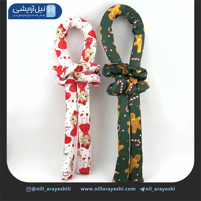 هر رولر طرح دار به همراه دو عدد کش مو — تصویر ۴