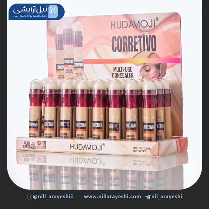 کانسیلر مایع پد دار طرح میبلین هدی موجی کد c – 028 b