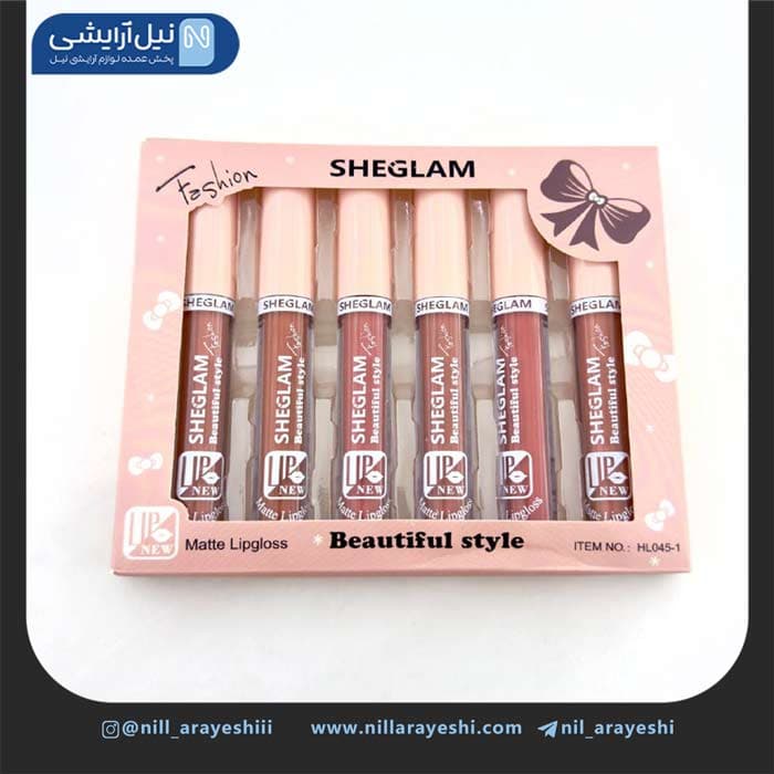 پک رژ لب مایع نود شیگلم شش عددی کد hl045 – 1