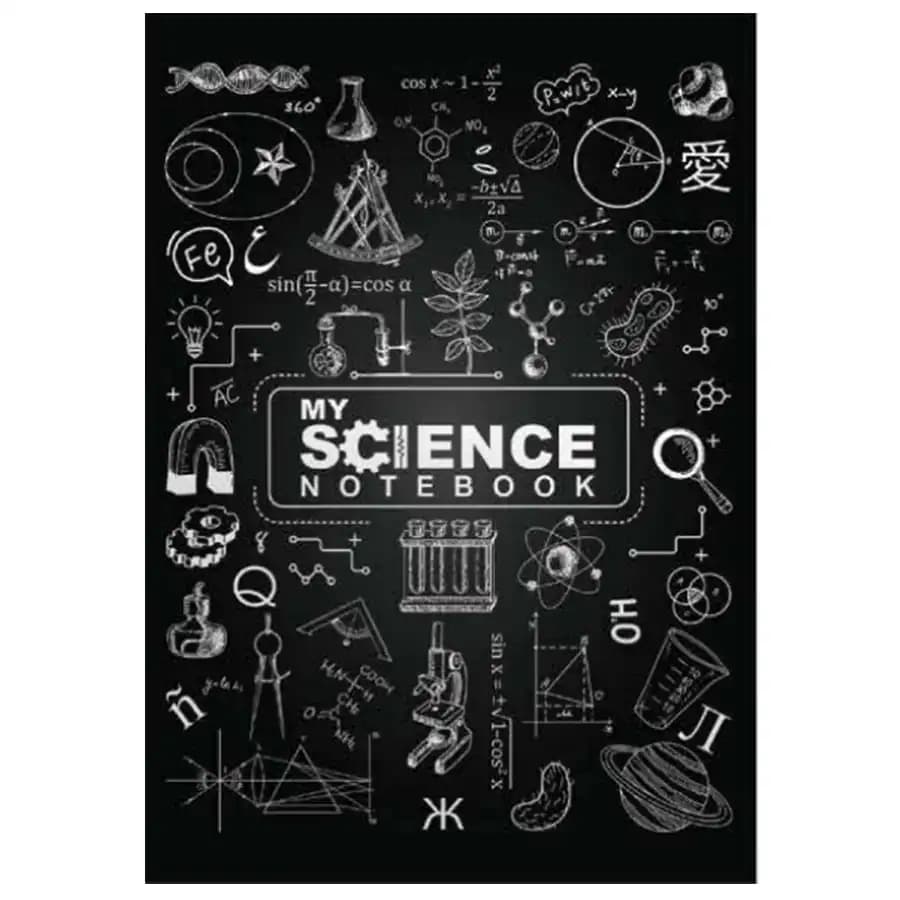 دفتر کلاسوری26 حلقه دات مدل MY SCIENCE رنگ مشکی