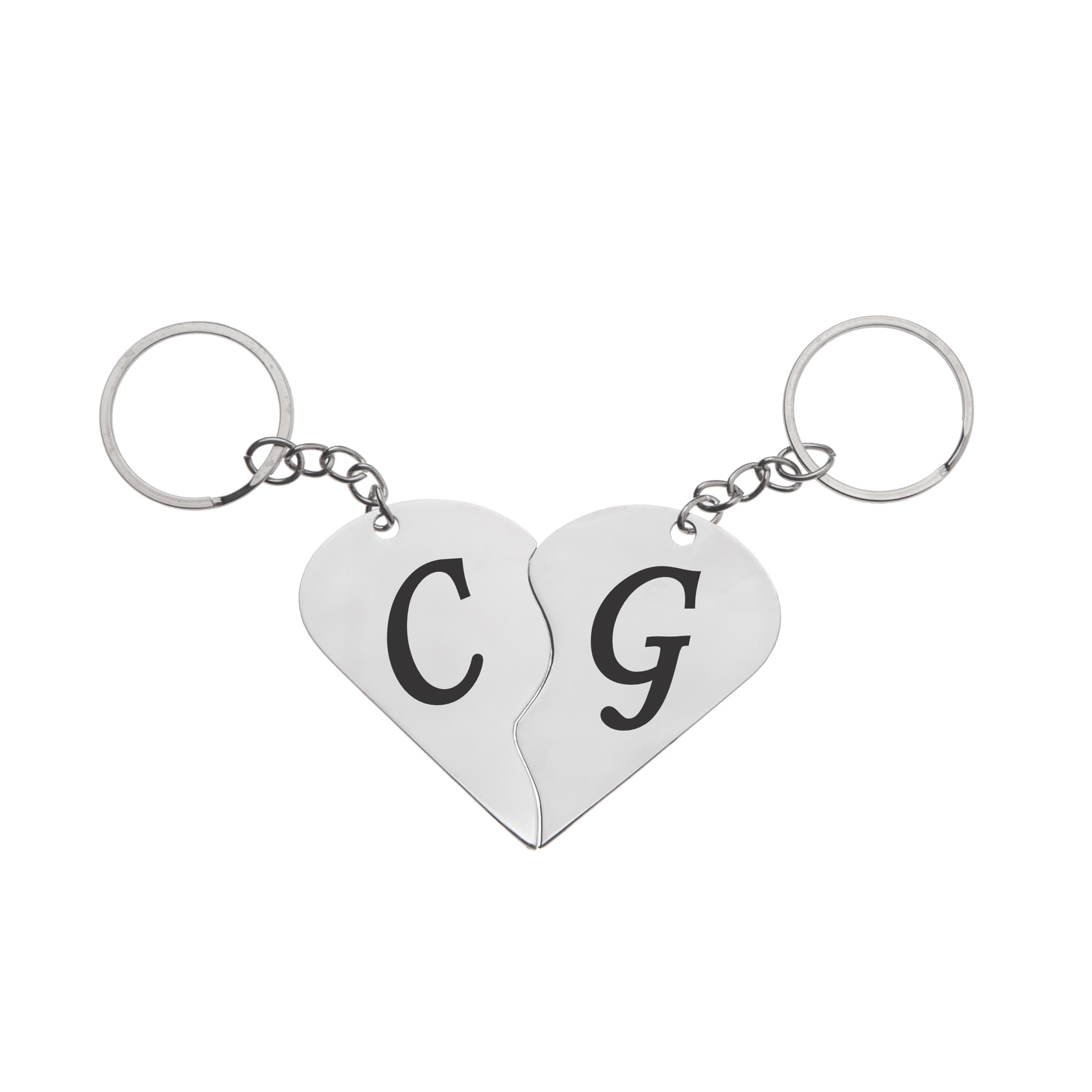 جاکلیدی گیوی مدل قلب حرف C G بسته 2 عددی