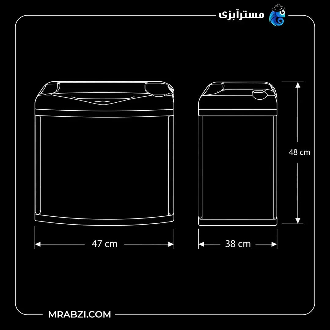 آکواریوم دلسا مدل L-470 بدون پایه — تصویر ۲