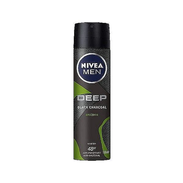 اسپری بدن نیوا مردانه NIVEA MEN DEODORANT SPRAY DEEP AMAZONIA حجم150ml اصل