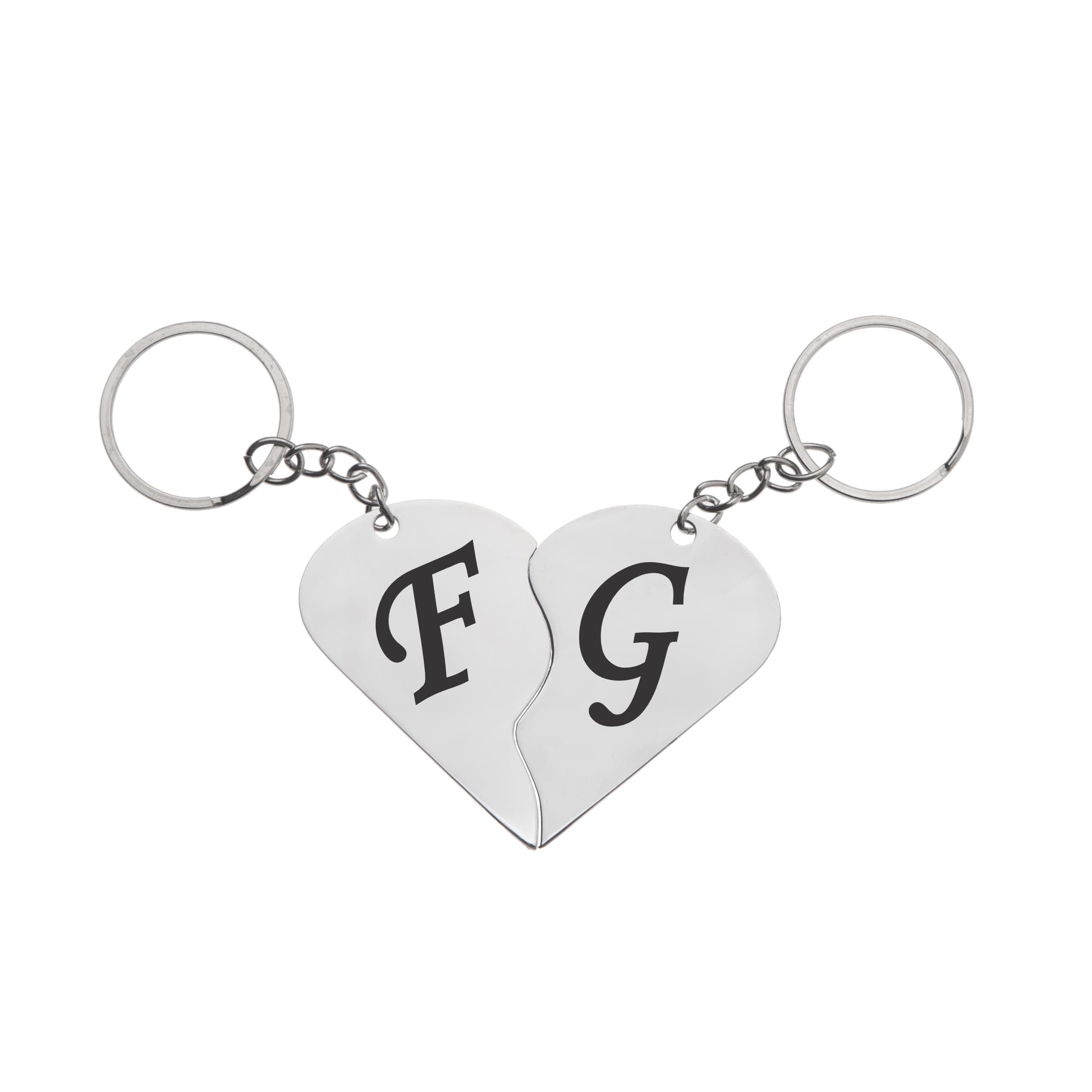جاکلیدی گیوی مدل قلب حرف F G بسته 2 عددی