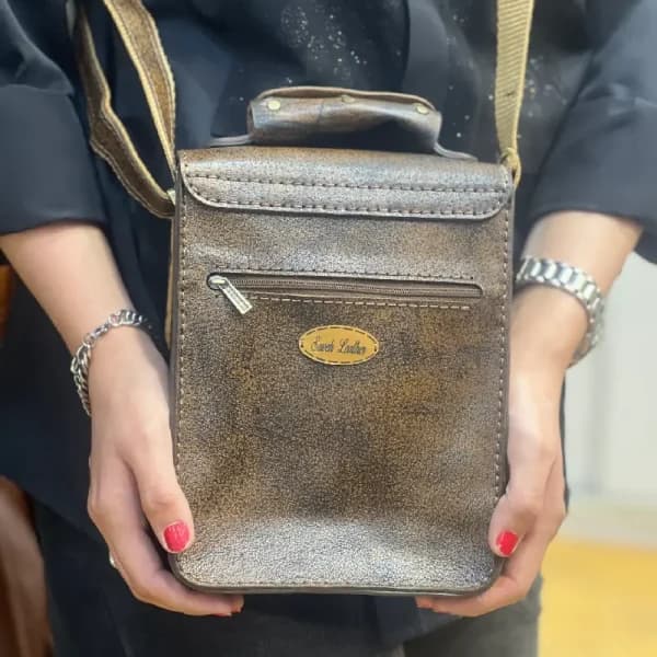 کیف دوشی و دستی چرم کد 18 — تصویر ۳