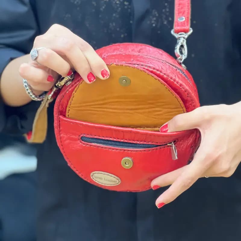 کیف دوشی چرم کد 7 — تصویر ۴