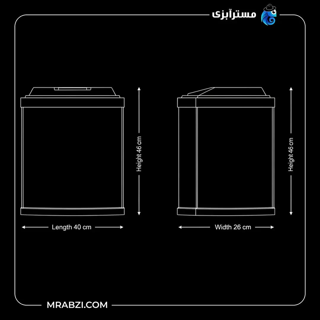 آکواریوم مدل BT-400 آکوا — تصویر ۲