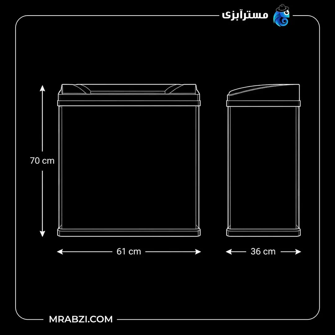 آکواریوم مدل BT-600H آکوا — تصویر ۲