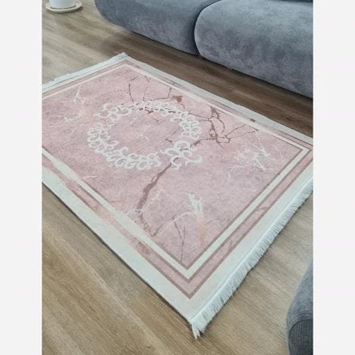 فرشینه | فرش چاپی برند حسن نیا مخمل هازان تُرک مدرن کد h344 (پس کرایه) — تصویر ۵