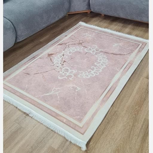 فرشینه | فرش چاپی برند حسن نیا مخمل هازان تُرک مدرن کد h344 (پس کرایه)