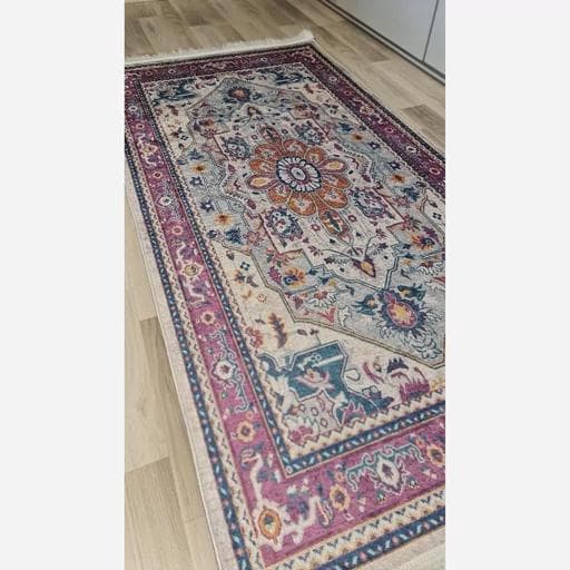 فرشینه | فرش چاپی برند حسن نیا راهرو و کناره هازان ترک ضد سُر M210 (پس کرایه) — تصویر ۷