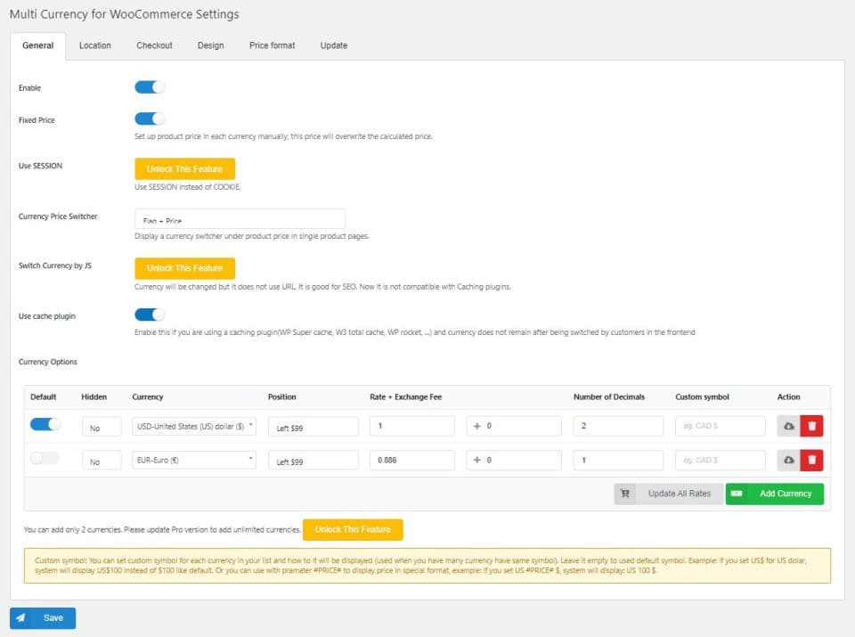 افزونه CURCY – WooCommerce Multi Currency Premium چند ارزی برای ووکامرس 2.3.2 — تصویر ۶