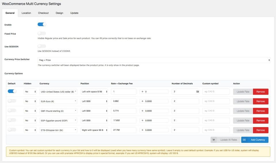 افزونه CURCY – WooCommerce Multi Currency Premium چند ارزی برای ووکامرس 2.3.2 — تصویر ۳
