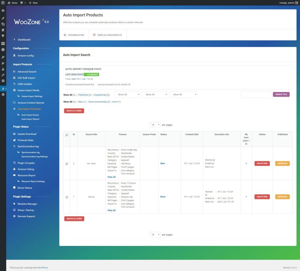 افزونه WZone – WooCommerce Amazon Affiliates سیستم بازاریابی آمازون برای ووکامرس 14.0.5 — تصویر ۶