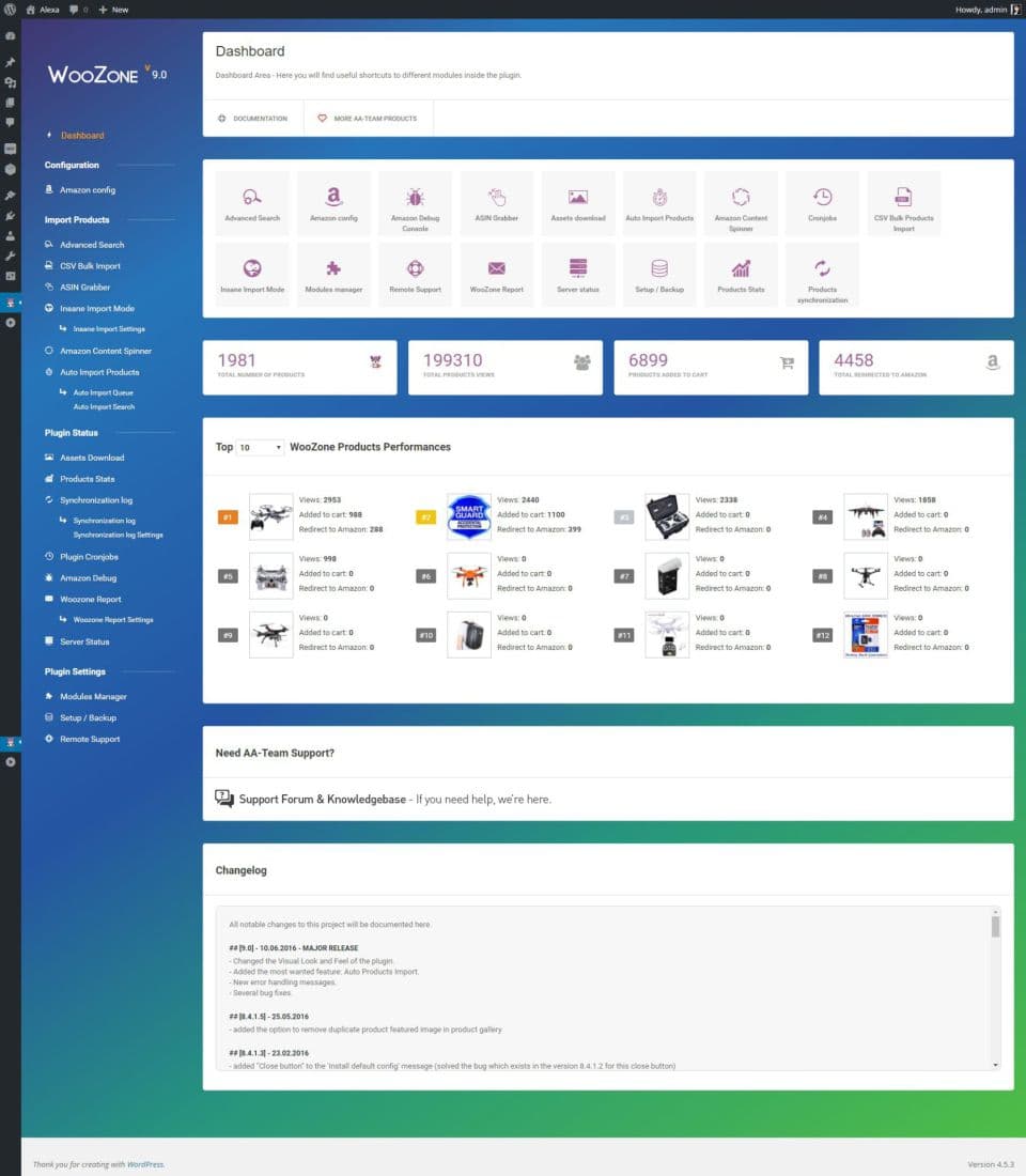 افزونه WZone – WooCommerce Amazon Affiliates سیستم بازاریابی آمازون برای ووکامرس 14.0.5 — تصویر ۲