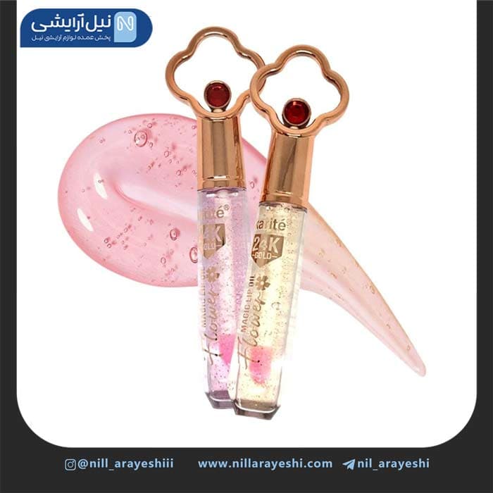 برق لب حرارتی نگین دار طلا 24k کاریته کد 47 – 7040 2 — تصویر ۳