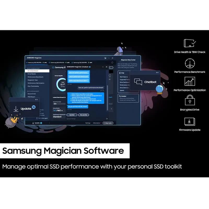 حافظه SSD سامسونگ Samsung 990 Pro 1TB M.2 — تصویر ۴