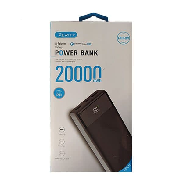 پاور بانک وریتی مدل V-PA-124-20PD به ظرفیت 20000 MAH — تصویر ۲