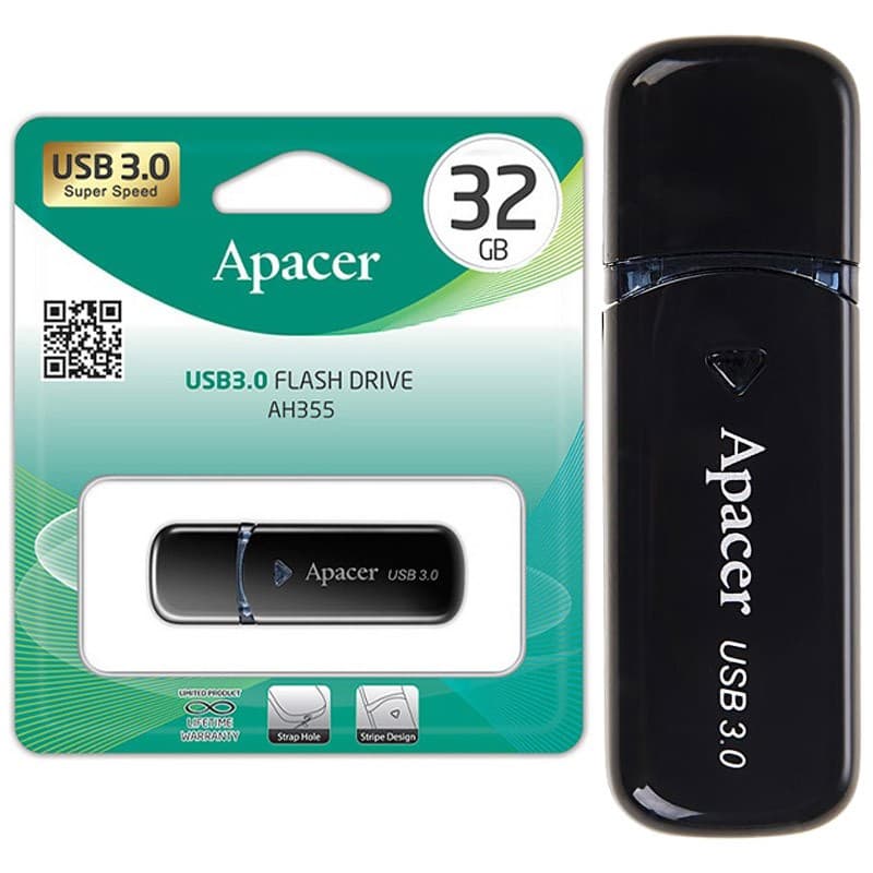 فلش 32 گیگ Apacer AH355 USB3.2 — تصویر ۲