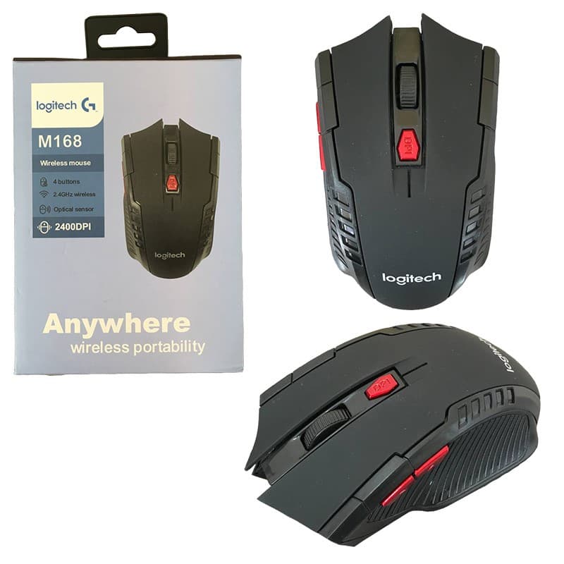 موس بیسیم 6 کلید Logitech M168 2400DPI — تصویر ۲