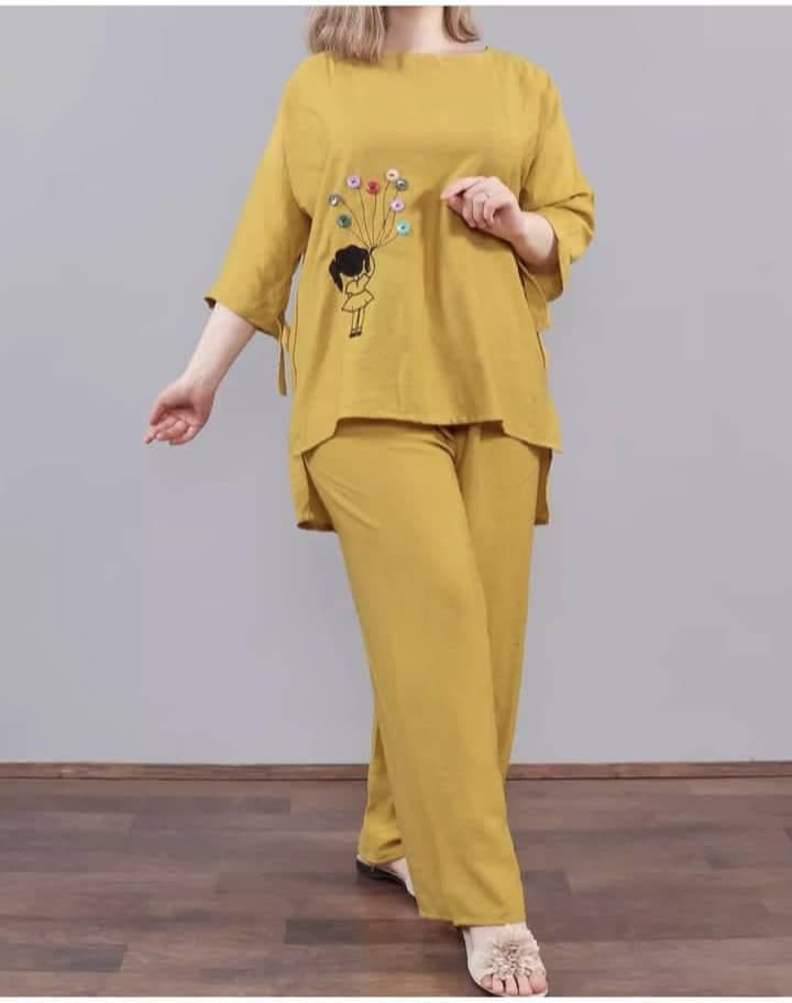 ست بلوز شلوار بادکنکی/کد6530 — تصویر ۳
