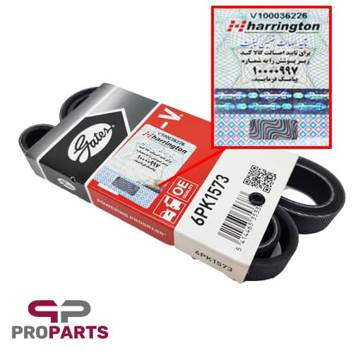 تسمه دینام پاورگریپ POWERGRIP شماره 1573 مناسب برای پژو 206 تیپ 5