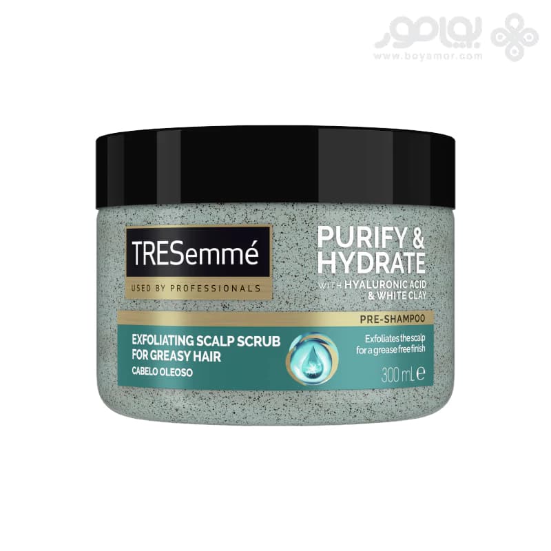 اسکراب کف سر ترزمه مدل PURIFY & HYDRATE مناسب موی چرب