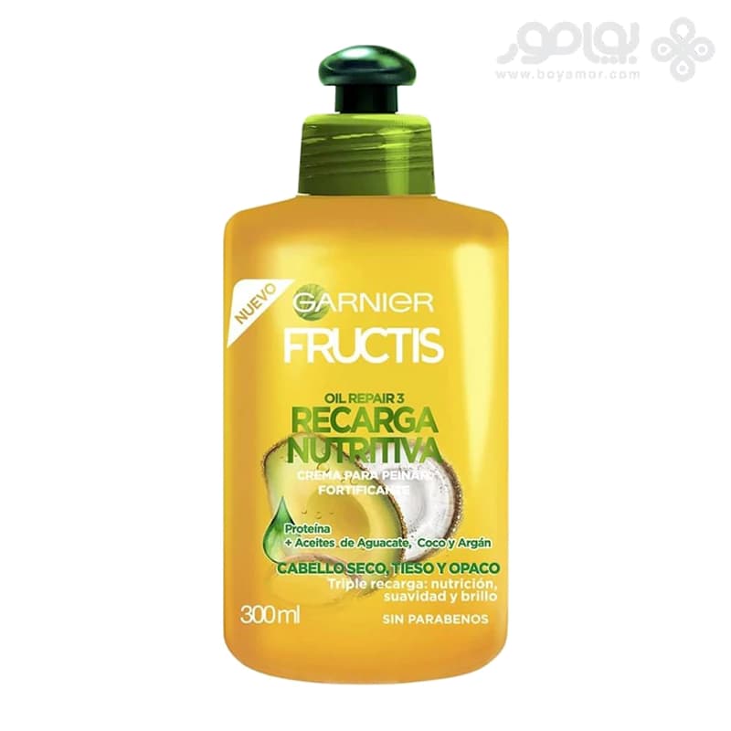 کرم موی مغذی گارنیر OIL REPAIR 3 RECARGA NUTRITIVA مناسب موی خشک