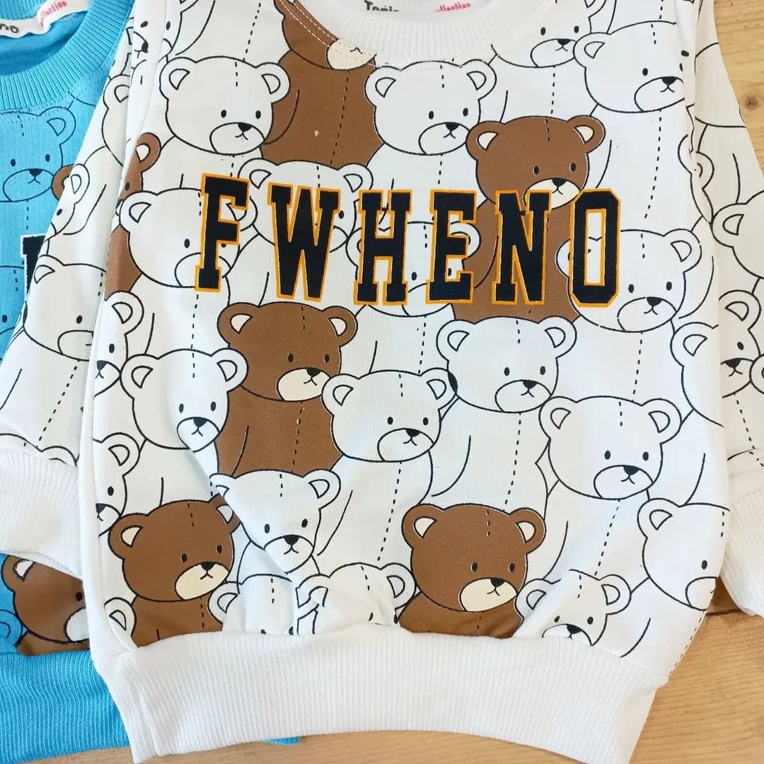 بلوز شلوار خرسی FWHENO کد 2855 — تصویر ۳