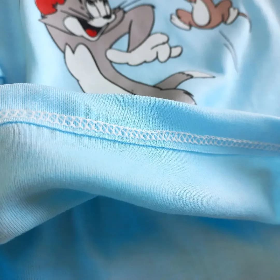 بلوز شلوار تام و جری سایز 7،8 کد 2834 — تصویر ۴