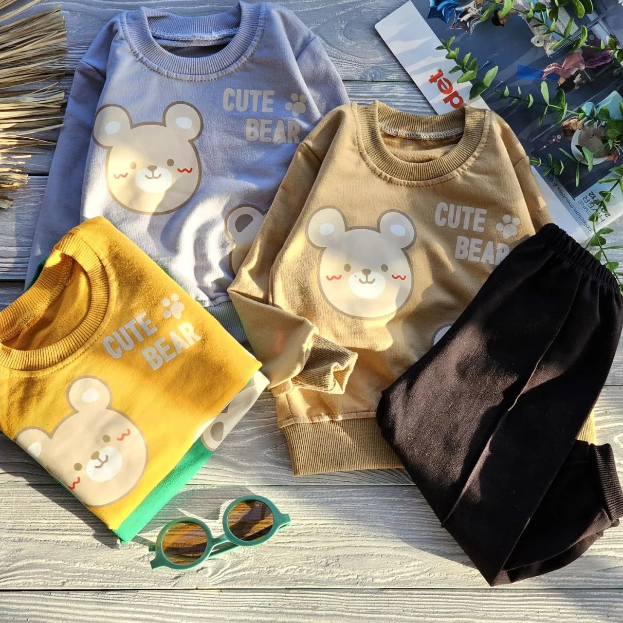 بلوز شلوار خرس بانمک کد 2832