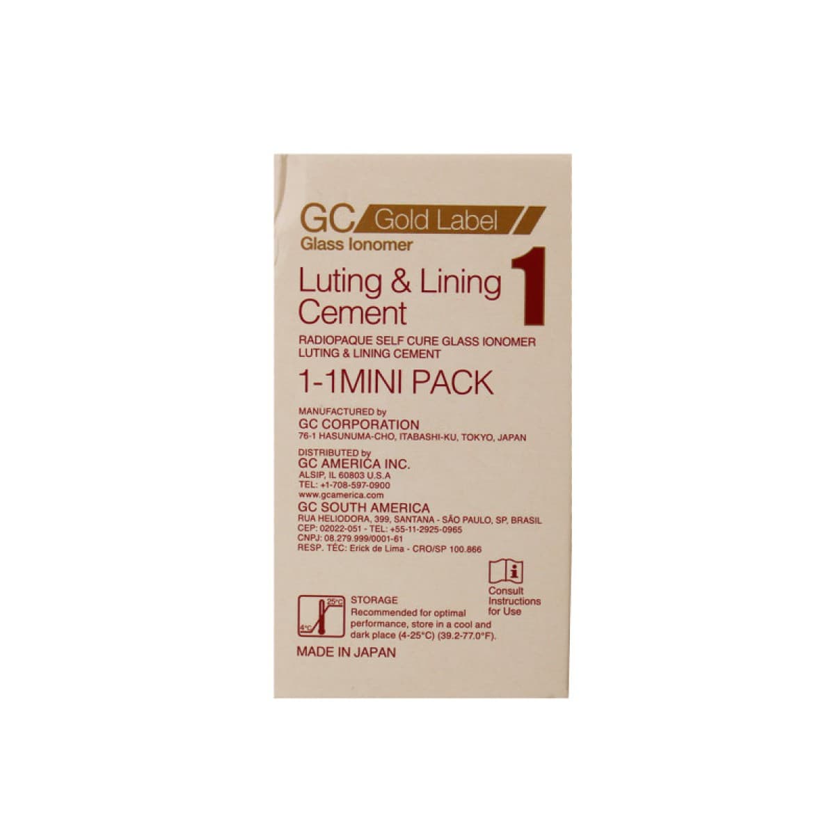 گلاس آینومر لوتینگ و لاینینگ برند GC (پک ژاپنی اصل) — تصویر ۵